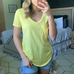 Z-Supply Yellow V-neck